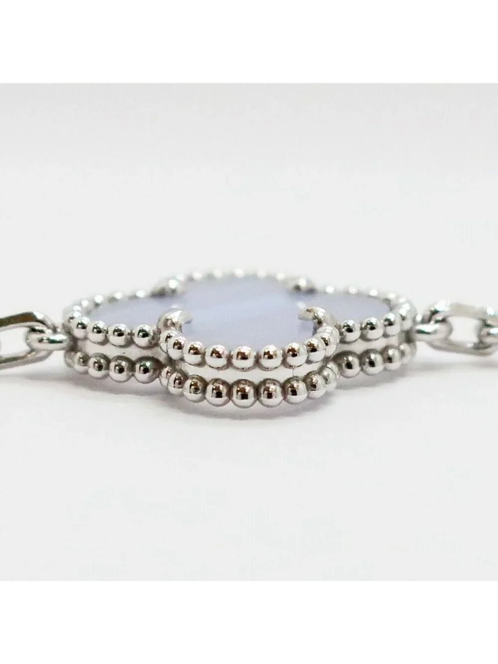 Van Cleef & Arpels Vintage Alhambra Bracelet Chalcedony